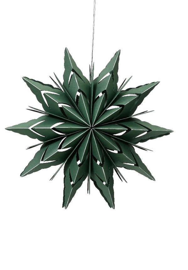 Green Paper Cut Out Star