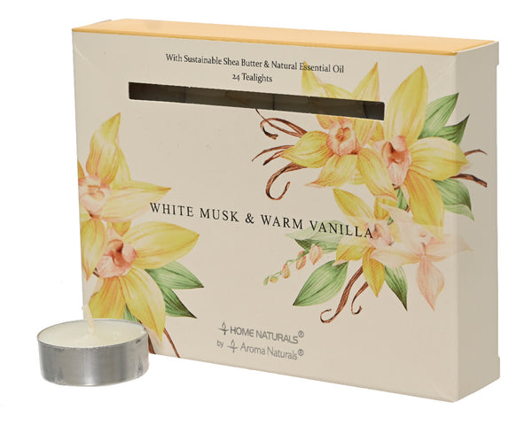 White Musk and Warm Vanilla Tealights