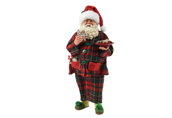 Santa In Tartan PJs